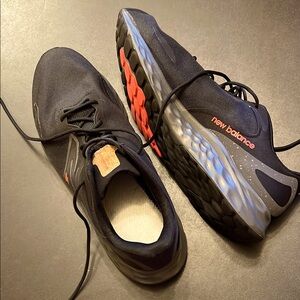 New Balance Black and Red Athletic Shoes